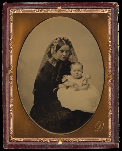 [Portret kobiety i dziecka] autorstwa Mathew B. Brady