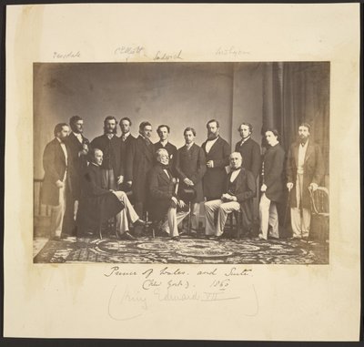 Książę Walii i świta (Nowy Jork), 1860 autorstwa Mathew B. Brady