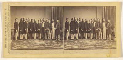 Książę Walii i jego świta autorstwa Mathew B. Brady