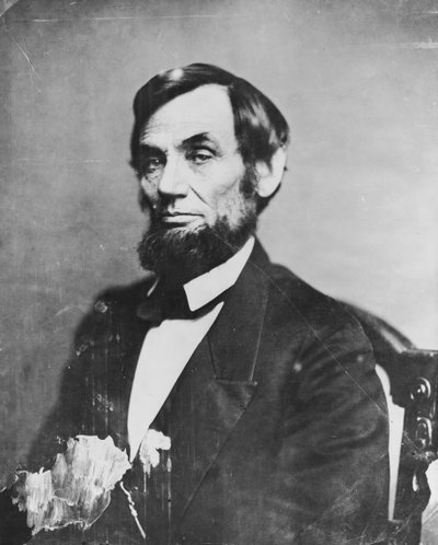 Abraham Lincoln, 1861 r autorstwa Mathew B. Brady