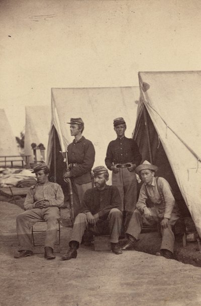 Scena obozowa, 1862 (zdjęcie) autorstwa Mathew Brady