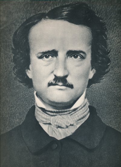 Edgar Allan Poe, ok. 1840, 1939 r. autorstwa Mathew B. Brady