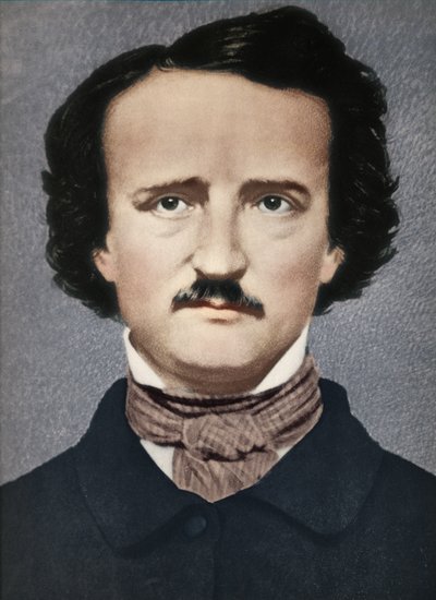 Edgar Allan Poe, ok. 1840, 1939 r. autorstwa Mathew B. Brady