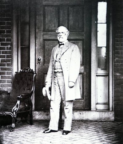 Generał Robert E. Lee (1807-70) (zdjęcie czarno-białe) autorstwa Mathew Brady
