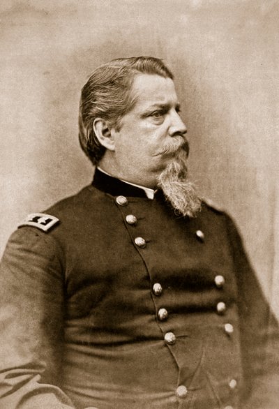 Generał Winfield Scott Hancock, 1861-65 (zdjęcie w sepii) autorstwa Mathew B. Brady