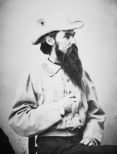 Portret generała dywizji Williama Mahone (b/w litho) autorstwa Mathew Brady