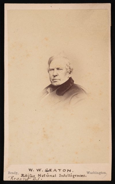 Portret Williama Winstona Seatona 1785-1866, przed 1866 rokiem. autorstwa Mathew Brady