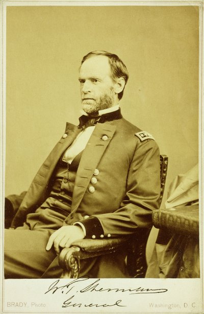 Zdjęcie portretowe Williama Tecumseha Shermana autorstwa Mathew B. Brady