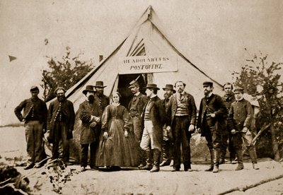 Poczta, Komenda Główna Armii Potomaku, 1861-65 autorstwa Mathew B. Brady