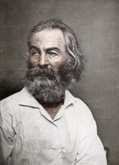 Walt Whitman, poeta amerykański, ok. 1880 r. autorstwa Mathew B. Brady