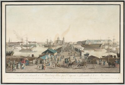 Pierwsza rocznica Petersburga obchody stulecia miasta w maju 1803 r. 1804 r. autorstwa Mathias Gabriel Lory