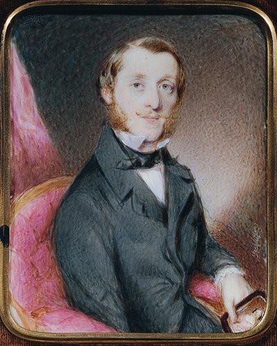 portret dżentelmena autorstwa Mathias Grilhofer