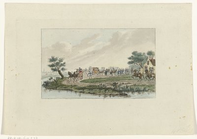 Aresztowanie księżnej w Goejanverwellesluis, 1787 autorstwa Mathias de Sallieth