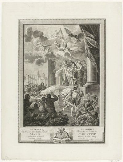 Łaskawość cesarza Józefa II dla protestantów, 1783 La Clemence de Joseph II (tytuł na obiekcie) autorstwa Mathias de Sallieth