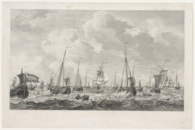 Połowy śledzia, 1781 autorstwa Mathias de Sallieth