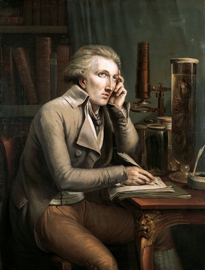 Portret Georgesa Leopolda Cuviera (Montbeliard autorstwa Mathieu Ignace van Bree