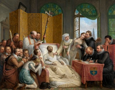 Śmierć Petera Paula Rubensa autorstwa Mathieu Ignace van Bree