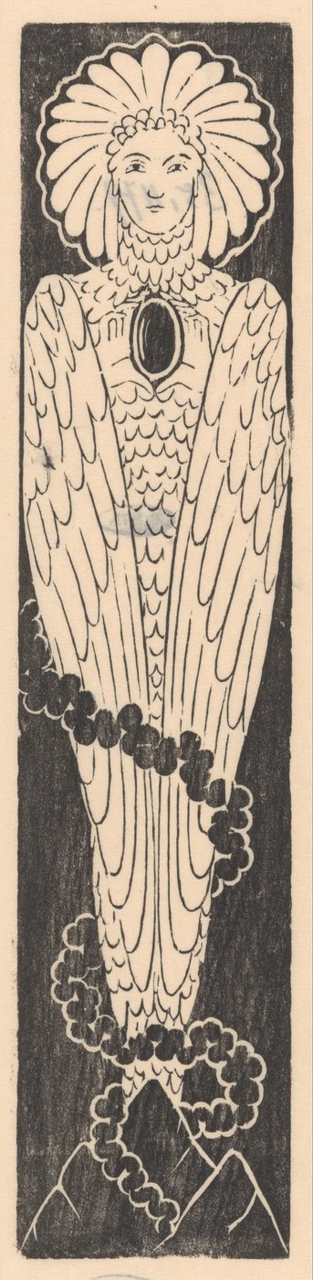 Ptak z kobiecą głową The Hunter: Bird of Truth (tytuł oryginalny) autorstwa Mathieu Lauweriks