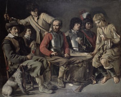Kłótnia (olej na płótnie) autorstwa Mathieu Le Nain
