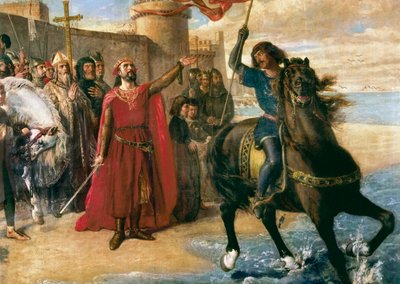 Rekonkwista, Hiszpania XIII wiek - Alfonso X el Sabio autorstwa Matias Moreno Gonzalez