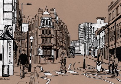 Croydon High Street, 2016 r. autorstwa Matt Bannister