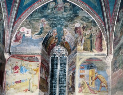 Sceny z życia św. Jana Chrzciciela, z kaplicy św. Jana, 1346-48 (zob. także 87124 i 1778223) autorstwa Matteo Giovanetti