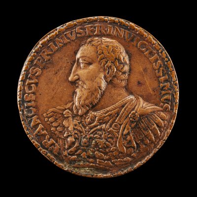 Franciszek I, 1494-1547, król Francji 1515, prawdopodobnie 15381544. autorstwa Matteo dal Nassaro