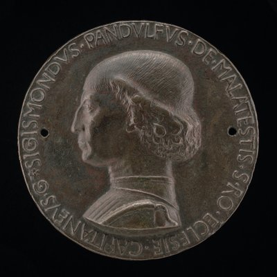 Sigismondo Pandolfo Malatesta, 1417-1468, Pan Rimini i Fano [awers], 1446. autorstwa Matteo di Andrea de Pasti