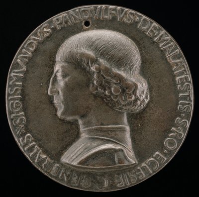 Sigismondo Pandolfo Malatesta, 1417-1468, Pan Rimini i Fano [awers], 1446. autorstwa Matteo di Andrea de Pasti