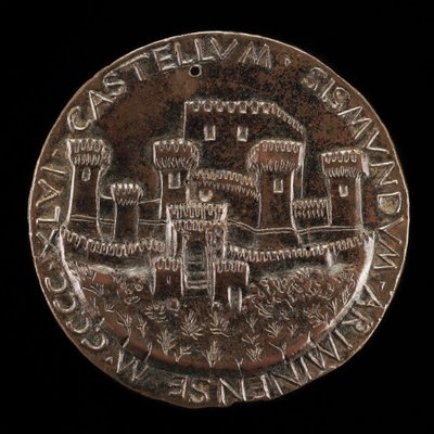 Zamek w Rimini [rewers], 1446. autorstwa Matteo di Andrea de Pasti