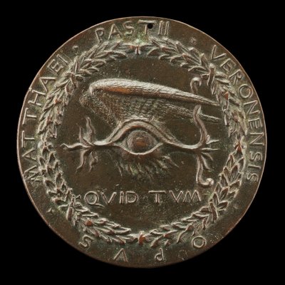 Skrzydlate ludzkie oko [rewers], 14461450. autorstwa Matteo di Andrea de Pasti