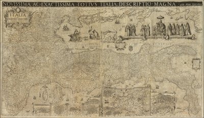 Mapa Włoch z 1630 r. autorstwa Matthaeusa Greutera, opublikowana w 1657 r. przez Stefano Scolariego autorstwa Matthaus Greuter