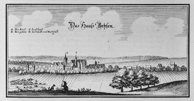 Beesen (1820 zjednoczenie z Laublingen do Beesenlaublingen, dziś część miasta Könnern, Saksonia-Anhalt, Niemcy) autorstwa Matthaus Merian