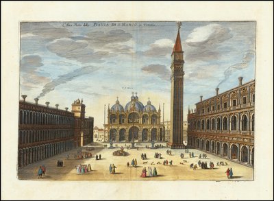 Altea Parte della Piazza S. Marco Di Venetia autorstwa Matthaus Merian