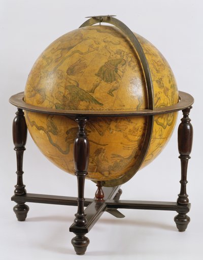 Globus niebieski, 1636 (drewno) autorstwa Matthaus Greuter