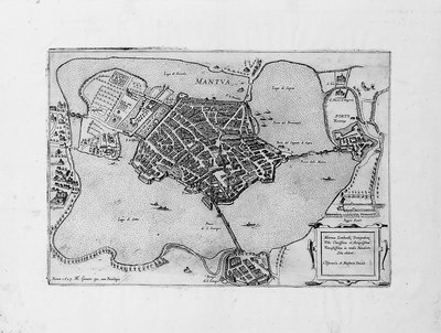 Mantua, 1629 autorstwa Matthaus Greuter