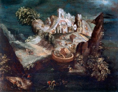 Krajobraz antropomorficzny, c1613-1650 autorstwa Matthaus Merian