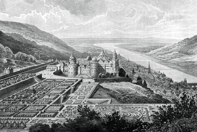 Zamek Heidelberg, Niemcy, 1620 1903. autorstwa Matthaus Merian