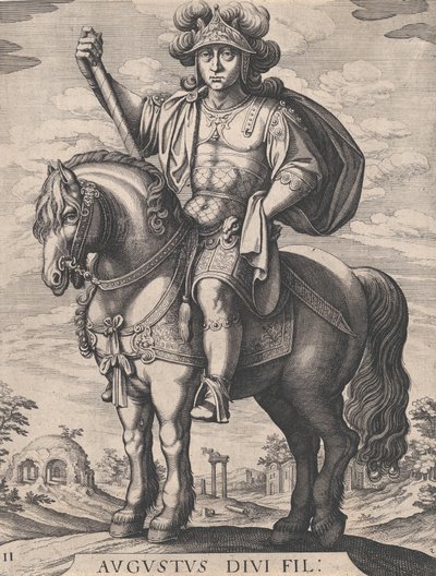 Ilustracja 2: Cesarz August na koniu, z 