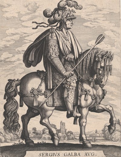 Ilustracja 7: Cesarz Galba na koniu, z 