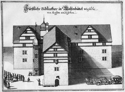 Biblioteka Herzoga Augusta w Wolfenbüttel, w latach 1655-1660 autorstwa Matthaus the Elder Merian