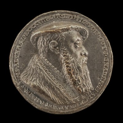 Ludwig X, 1495-1545, książę Bawarii 1514 [awers], 1535. autorstwa Matthes Gebel