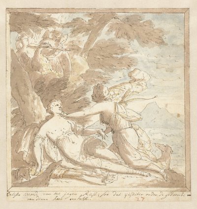 Jowisz w Kallisto autorstwa Mattheus Terwesten