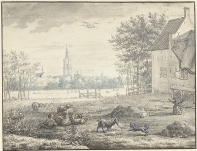 Widok na Hagę autorstwa Mattheus Verheyden