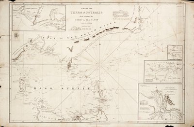 Mapa Cieśniny Bassa autorstwa Matthew Flindersa autorstwa Matthew Flinders
