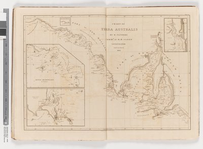 Mapa Terra Australis, południowe wybrzeże, arkusz III autorstwa Matthew Flinders