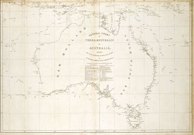 Mapa Australii autorstwa Matthew Flinders