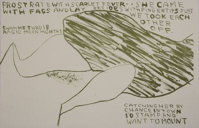 przyszła z pedałami, 2009 (litografia) autorstwa Matthew Hilton