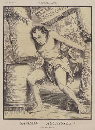 Samson Agonistes (kolor lito) autorstwa Matthew