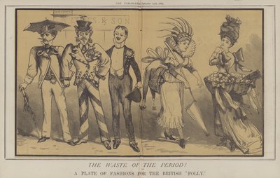 Marnotrawstwo epoki! lub A Plate of Fashions dla brytyjskiego szaleństwa (kolor lito) autorstwa Matthew